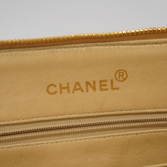 Chanel Matelasse Chain Shoulder Bag, Lambskin, Beige, Women's - Picture 5 of 15